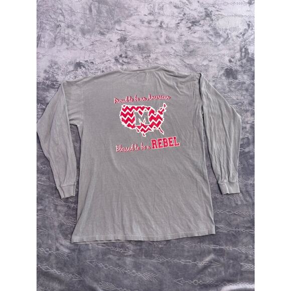 Men's Comfort Colors My Town Tees Made in the South T-Shirt Gray M Patriotic - Picture 8 of 10